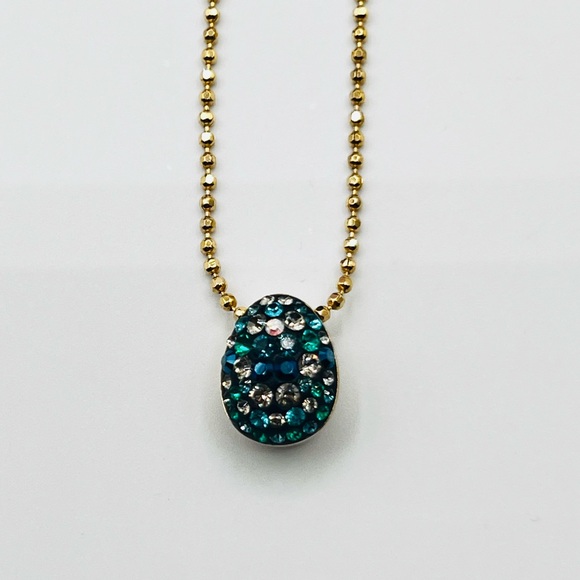 Swarovski Pave Teardrop Necklace EUC Never Worn